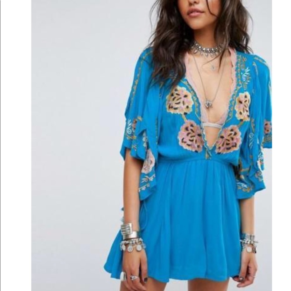 NWT Free People Cora Floral Dress, SOLD OUT, Sz XS